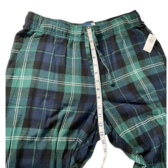 Old Navy Plaid Pajama Set NWT Pants & Thermal Long Sleeve Top Used Size Medium - Picture 4 of 10